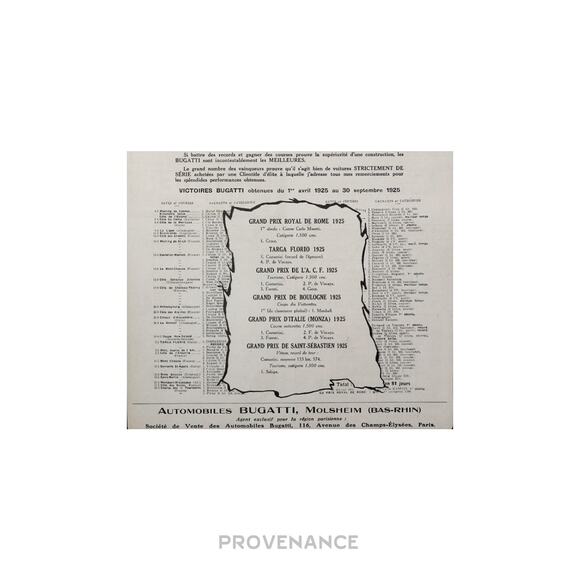 🔴 Bugatti Antique Vintage Newsprint Ad - Another Victory - Picture 9 of 10